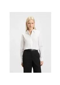 Hugo f&uuml;r Damen. 50496339 Essential Shirt wei&szlig; (40), L&auml;ssig, Klassisch, Polyester, Langarm