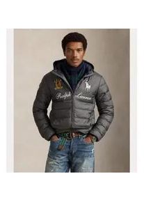 Polo Ralph Lauren f&uuml;r Herren. 710P02584002 Mantel 20. Jahrestag Colden Big Pony Holzkohle Holzkohle (XL), L&auml;ssig, Grau, Recyceltes Polyester