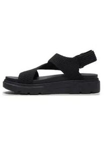 Timberland f&uuml;r Damen. TB0A2QKNEK81 Greyfield Schwarze Riemchensandalen (39 W), Wohnung, Klettverschluss, L&auml;ssig