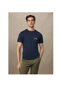 Hackett London f&uuml;r Herren. HM5000025 Heritage Rallye-Taschen-T-Shirt navy (XS), L&auml;ssig, Baumwolle, Kurzarm, Marine