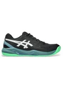 asics f&uuml;r Herren. 1041A414 Gel-Dedicate 8 Padel Schuhe schwarz, gr&uuml;n (43.5), Wohnung, Schn&uuml;rsenkel, L&auml;ssig, Sportlich, Multisport