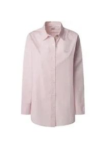 Pepe Jeans f&uuml;r Damen. PL304972 Hemd Agnes rosa (L), L&auml;ssig, Baumwolle, Langarm
