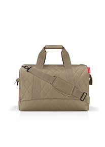 Reisenthel Reisetasche Allrounder L rhombus olive, Olivgr&uuml;n, Textil, 48x39.5x29 cm, gepolsterter Boden, Innensteckf&auml;cher, Tragehenkel, verstellbarer Schultergurt, Schultergurt, Freizeit, Koffer & Taschen, Reisetaschen