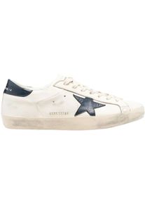 Golden Goose Deluxe Brand Golden Goose Low-Top Sneaker - Distressed Low-Top Sneakers With Black Star Logo - Gr. 45 (EU) - in Wei&szlig; - f&uuml;r Damen