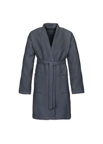 Vossen Bademantel Rom USM NOS Vossen Konfektion, Grau, Textil, Uni, Gr. XL, ISO 9001, Fkt, Made in Austria, Oeko-Tex&reg; Standard 100, angenehm warm, hochwertige Qualit&auml;t, Badtextilien, Badem&auml;ntel, Badem&auml;ntel Damen