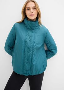 bonprix Wasserabweisende Funktions-Jacke 2in1 Optik, petrol, Gr.44, Wasserabweisende Funktions-Jacke, 2in1 Optik