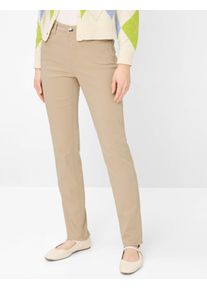 Brax Damen Five-Pocket-Hose Style CAROLA ALMOND, Beige, Gr. 36