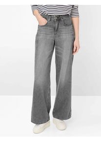 Brax Damen Five-Pocket-Hose Style MORGAN USED LIGHT GREY, denim hellgrau, Gr. 34