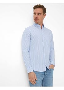 Brax Herren Streifenhemd Style DANIEL sky, hellblau, Gr. L