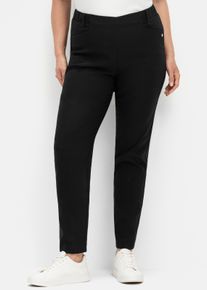 sheego Gro&szlig;e Gr&ouml;&szlig;en Bengalinhose mit Shaping-Einsatz, schwarz, Gr&ouml;&szlig;e 56 - Damen