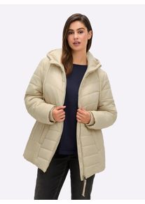 sheego Gro&szlig;e Gr&ouml;&szlig;en Steppjacke im Steppmuster-Mix, sand, Gr&ouml;&szlig;e 50 - Damen