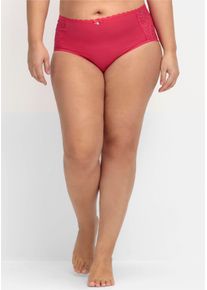 sheego Gro&szlig;e Gr&ouml;&szlig;en Longpanty im Doppelpack, graphit + orchidee, Gr&ouml;&szlig;e 44/46 - Damen