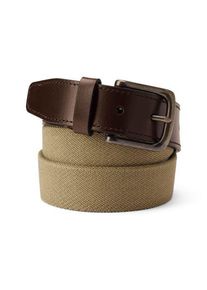 LANDS' END Stretch-G&uuml;rtel f&uuml;r Herren, Herren, size: regular, Beige, Gummi/Polyester-Mischung, by Lands' End