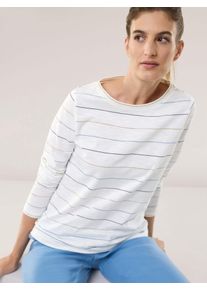 Walbusch Baumwollshirt Lurexringel