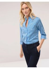 Walbusch Extraglatt-Bluse Kelchkragen