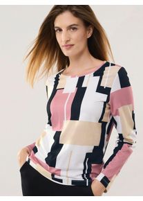 Walbusch Viskoseshirt Geometric