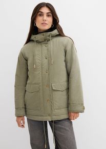 bonprix Warm wattierter Parka, gr&uuml;n, Gr.50, Warm wattierter Parka, 65% Baumwolle