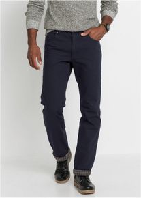 bonprix Thermo Classic-Fit Jeans mit kuscheligem Flanellfutter Straight, schwarz, Gr.52, Thermo-Jeans f&uuml;r Herren mit weichem Flanellfutter, aus 100% Baumwolle
