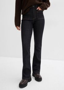 bonprix Bootcut-Jeans High Waist Bequembund, schwarz, Gr.40, Bootcut-Jeans High Waist, Bequembund, 82% Baumwolle