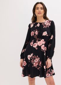 bonprix elegantes Kleid aus Viskose, schwarz, Gr.36, luftiges viskose Kleid, aus Viskose