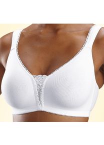 sheego Gro&szlig;e Gr&ouml;&szlig;en Soft-BH, hellblau+wei&szlig;, Gr&ouml;&szlig;e 95B - Damen