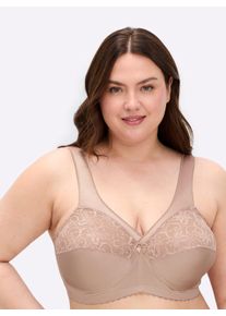 Glamorise sheego Gro&szlig;e Gr&ouml;&szlig;en Entlastungs-BH ohne B&uuml;gel mit St&uuml;tze, puder, Gr&ouml;&szlig;e 110D - Damen