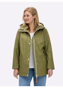 sheego Gro&szlig;e Gr&ouml;&szlig;en Jacke mit Teddy-Futter, oliv, Gr&ouml;&szlig;e 54 - Damen