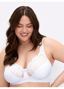 w&auml;schepur sheego Gro&szlig;e Gr&ouml;&szlig;en BH ohne B&uuml;gel, wei&szlig;, Gr&ouml;&szlig;e 90B - Damen