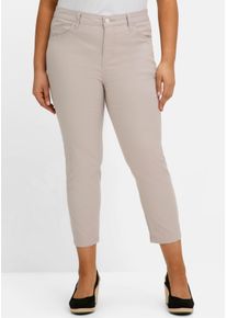 sheego Gro&szlig;e Gr&ouml;&szlig;en 7/8-Hose im Curvy-Schnitt SUSANNE, beige, Gr&ouml;&szlig;e 44 - Damen