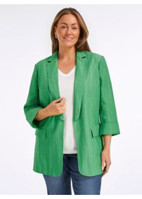 sheego Gro&szlig;e Gr&ouml;&szlig;en Blazer in langer, verschlussloser Form, apfel, Gr&ouml;&szlig;e 48 - Damen