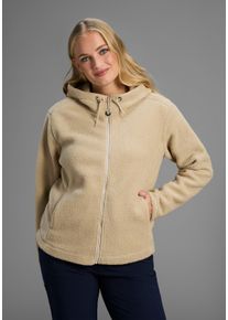 Maier Sports sheego Gro&szlig;e Gr&ouml;&szlig;en Fleecejacke, feather gray, Gr&ouml;&szlig;e 44 - Damen