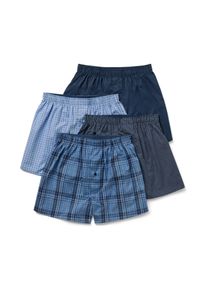 Tchibo - 4 Web-Boxershorts - Herren - Gr. Xl/7 - dunkelblau/kariert