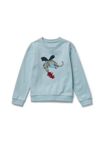 Tchibo - Kinder-Sweatshirt mit angerauter Innenseite - Jungen - Gr. 98/104 - hellblau