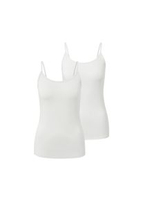 Tchibo - 2 Spaghetti-Hemdchen - Damen - Gr. M - wei&szlig;