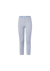 Tchibo - Bedruckte 7/8-Stretchhose - Damen - Gr. XL - hellblau/print