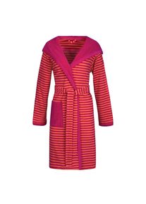 Esprit Bademantel Striped Hoody, Rosa, Textil, Uni, Gr. S, Oeko-Tex&reg; Standard 100, Made in Austria, Fkt, ISO 9001, besonders flauschig, hochwertige Qualit&auml;t, Badtextilien, Badem&auml;ntel, Badem&auml;ntel Damen