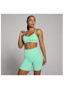 Myprotein MP Damen Tempo Nahtlos Gerafft Sport-BH - Mintgr&uuml;n - XS