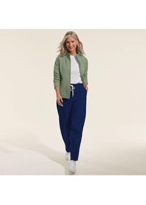 LANDS' END Serious Sweats High Waist Barrel-Jeans, Damen,  Blau, Baumwoll-Mischung/Polyester-Mischung, by Lands' End