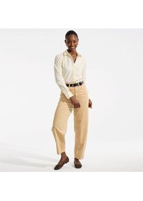 LANDS' END Barrel-Feincordhose High Waist, Damen,  Wei&szlig;, Baumwolle, by Lands' End