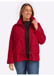 sheego Gro&szlig;e Gr&ouml;&szlig;en Blousonjacke mit Tunnelzug, rot, Gr&ouml;&szlig;e 48 - Damen