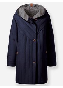 sheego Gro&szlig;e Gr&ouml;&szlig;en Jacke im Steppmuster-Mix, w&auml;rmend, marine-steingrau, Gr&ouml;&szlig;e 52 - Damen