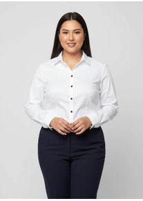 sheego Gro&szlig;e Gr&ouml;&szlig;en Klassische Bluse pflegeleicht und b&uuml;gelarm, wei&szlig;, Gr&ouml;&szlig;e 44 - Damen