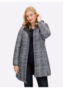 sheego Gro&szlig;e Gr&ouml;&szlig;en Steppmantel mit Wende-Funktion, schwarz, Gr&ouml;&szlig;e 44 - Damen