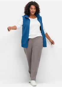 sheego Gro&szlig;e Gr&ouml;&szlig;en Thermohose mit Fleece-Futter, silbergrau, Gr&ouml;&szlig;e 46 - Damen
