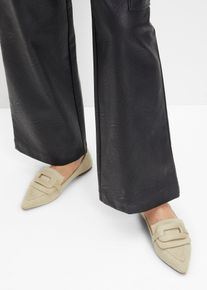 bonprix Loafer mit Schnalle, gr&uuml;n, Gr.40, Eleganter Loafer mit gro&szlig;er Schnalle, aus Vegan