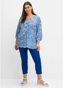 sheego Gro&szlig;e Gr&ouml;&szlig;en 7/8-Hose im Curvy-Schnitt SUSANNE, blaubeere, Gr&ouml;&szlig;e 50 - Damen