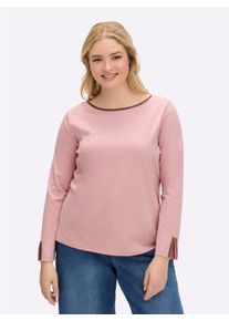 sheego Gro&szlig;e Gr&ouml;&szlig;en Langarmshirt, hortensie, Gr&ouml;&szlig;e 52 - Damen
