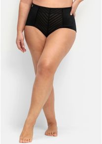 sheego Gro&szlig;e Gr&ouml;&szlig;en Formslip mit hoher Taille, schwarz, Gr&ouml;&szlig;e 56 - Damen