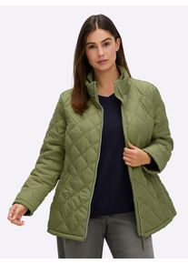 sheego Gro&szlig;e Gr&ouml;&szlig;en Steppjacke mit Sandwich-Stepp und Wattierung, schilf, Gr&ouml;&szlig;e 46 - Damen