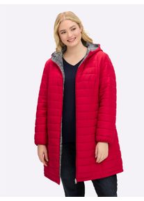 sheego Gro&szlig;e Gr&ouml;&szlig;en Steppmantel mit Wende-Funktion, rot, Gr&ouml;&szlig;e 50 - Damen